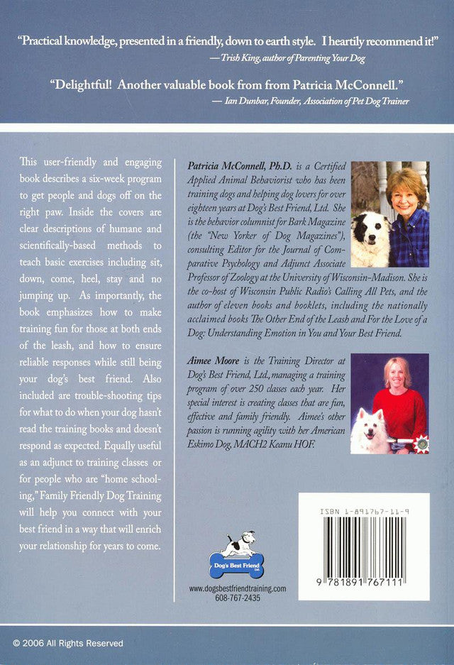 Family Friendly Dog Training by Patricia B. McConnell & Aimee Moore