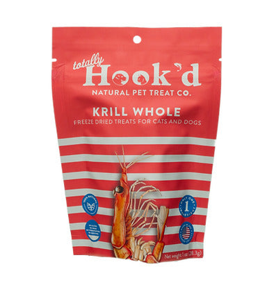 Totally Hook'd Freeze-Dried Krill Treats for Dogs & Cats Totally Hook'd Freeze-Dried Krill Treats for Dogs & Cats