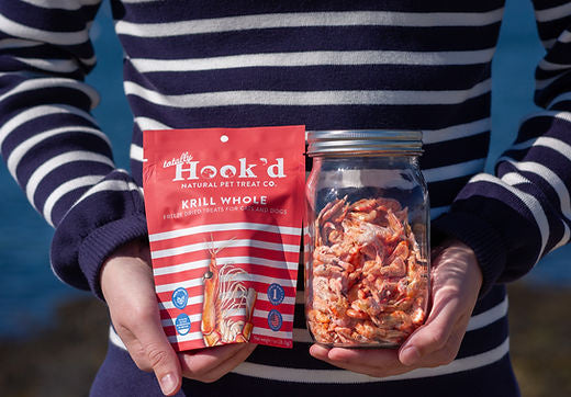 Totally Hook'd Freeze-Dried Krill Treats for Dogs & Cats Totally Hook'd Freeze-Dried Krill Treats for Dogs & Cats