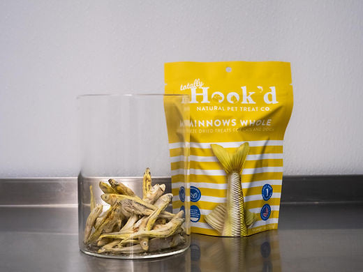 appalachian trail dog treats fish hooks Totally Hook'd Freeze-Dried Minnows