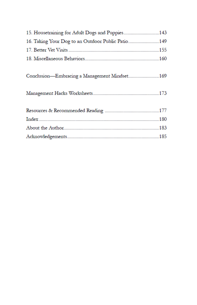 Manage It!: Hacks for Improving Your Dog’s Behavior