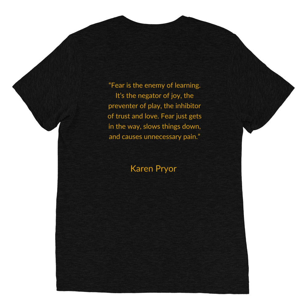 Short sleeve Unisex shirt with KPA CTP Logo & Karen Pryor quote